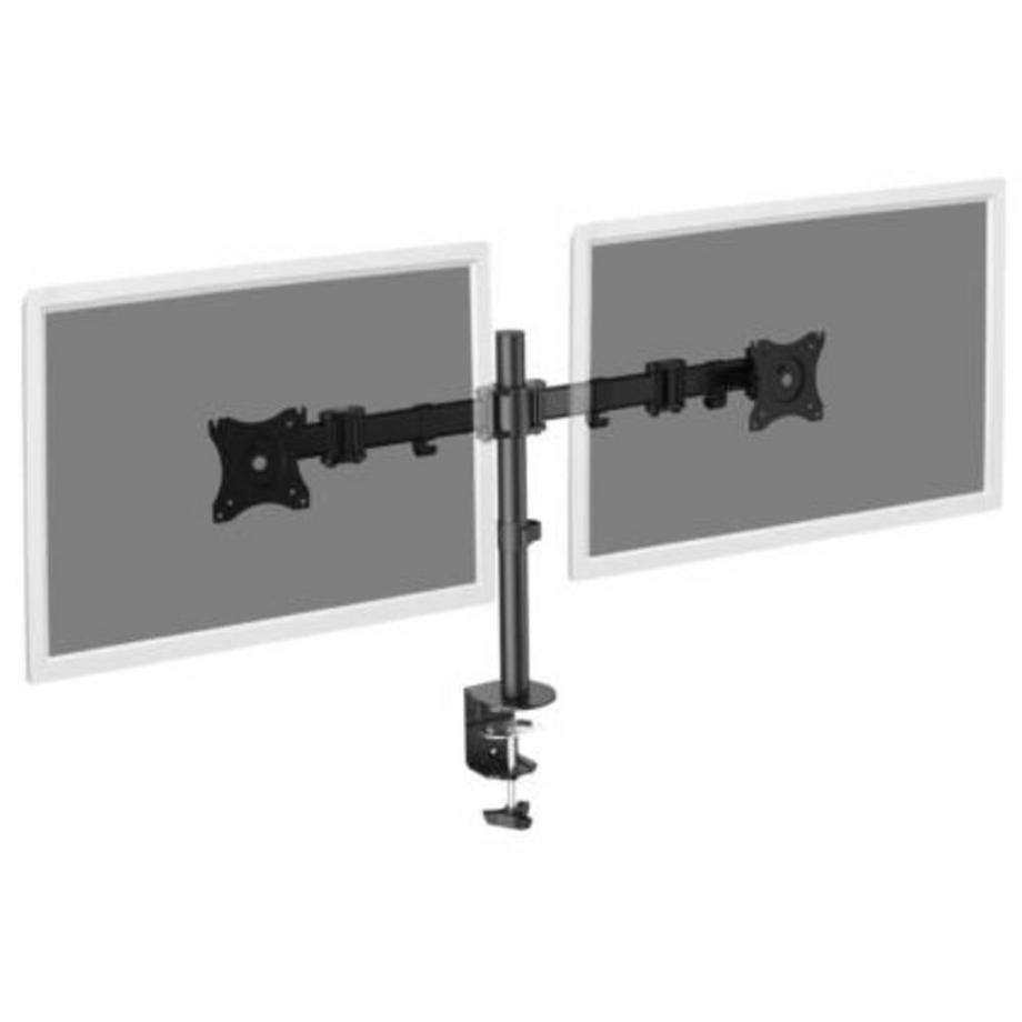 Digitus  2 vie Supporto da tavolo per monitor 38,1 cm (15) - 68,6 cm (27) Nero Ruotabile, Regolabile 