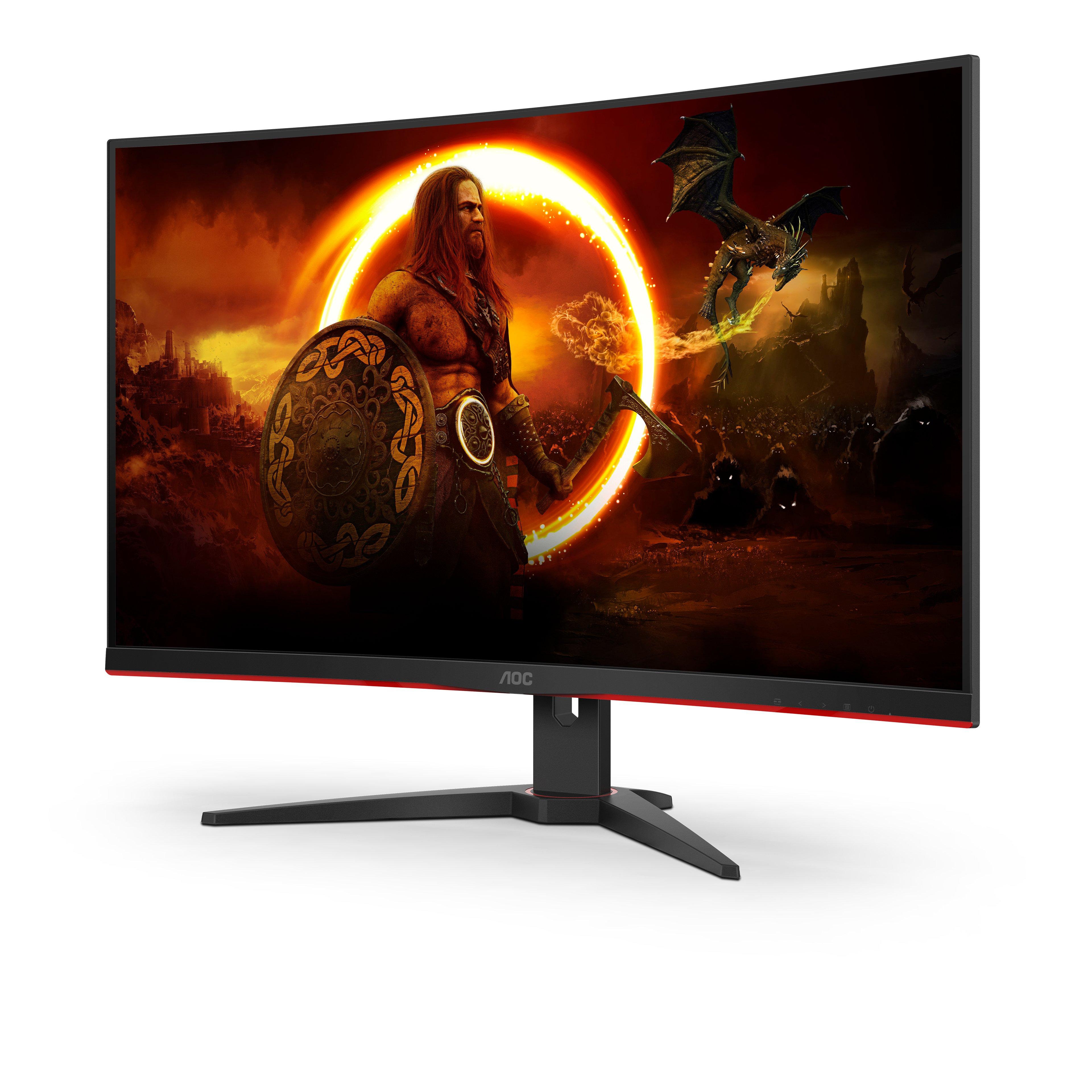 AOC  G2 CQ32G2SE/BK LED display 80 cm (31.5 Zoll) 2560 x 1440 Pixel 2K Ultra HD Schwarz, Rot 