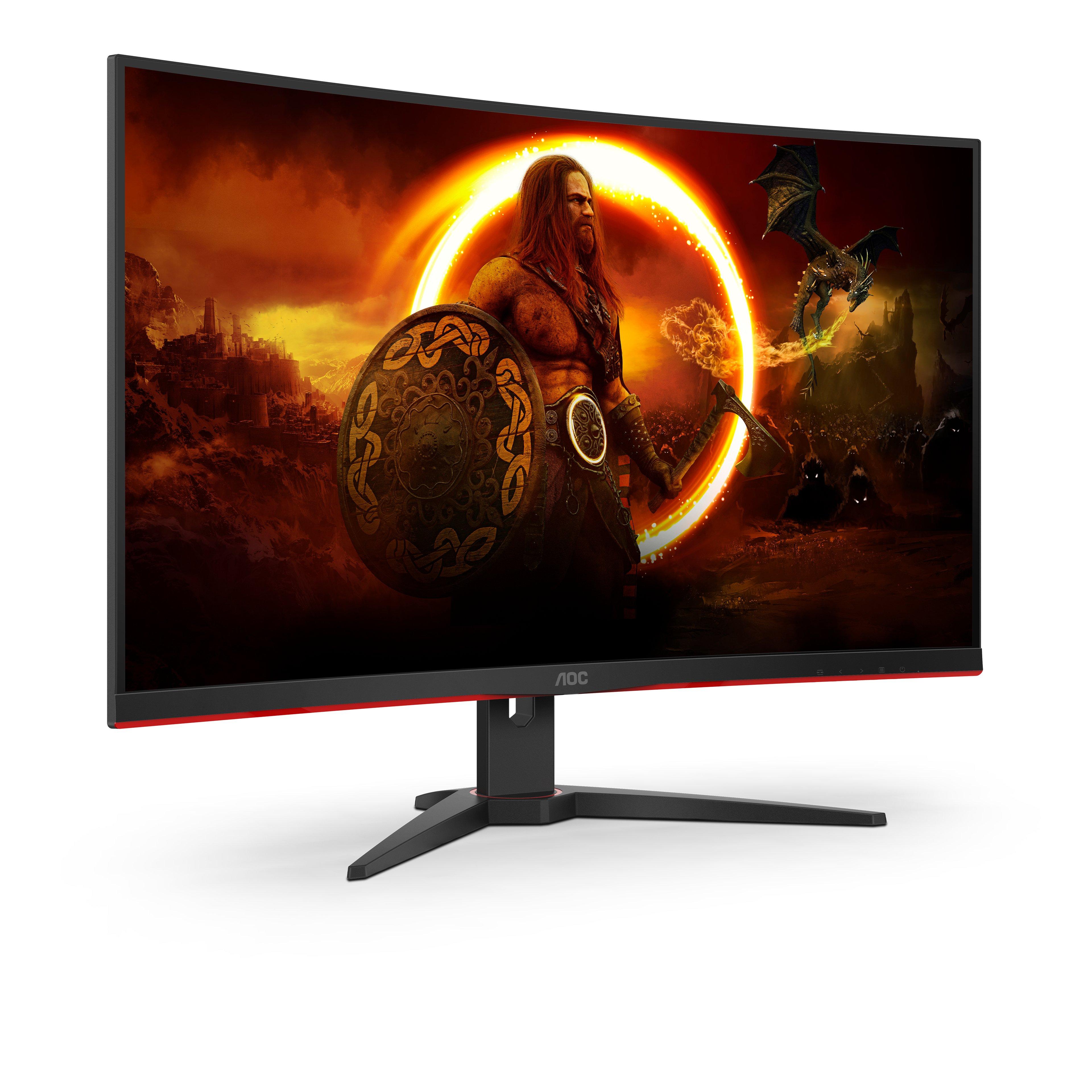 AOC  G2 CQ32G2SE/BK LED display 80 cm (31.5") 2560 x 1440 Pixel 2K Ultra HD Nero, Rosso 