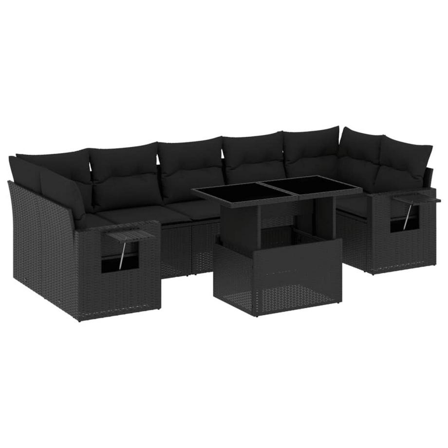 set divano da giardino Polirattan