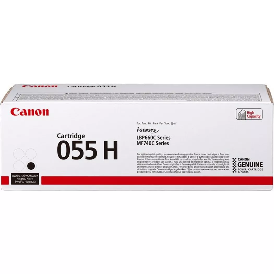 Canon – Toner-Modul 055H schwarz CRG 055 BH LBP663/MF742 7600 Seiten, One Size