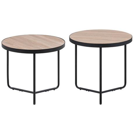 Beliani Ensemble de tables en MDF Moderne MELODY  