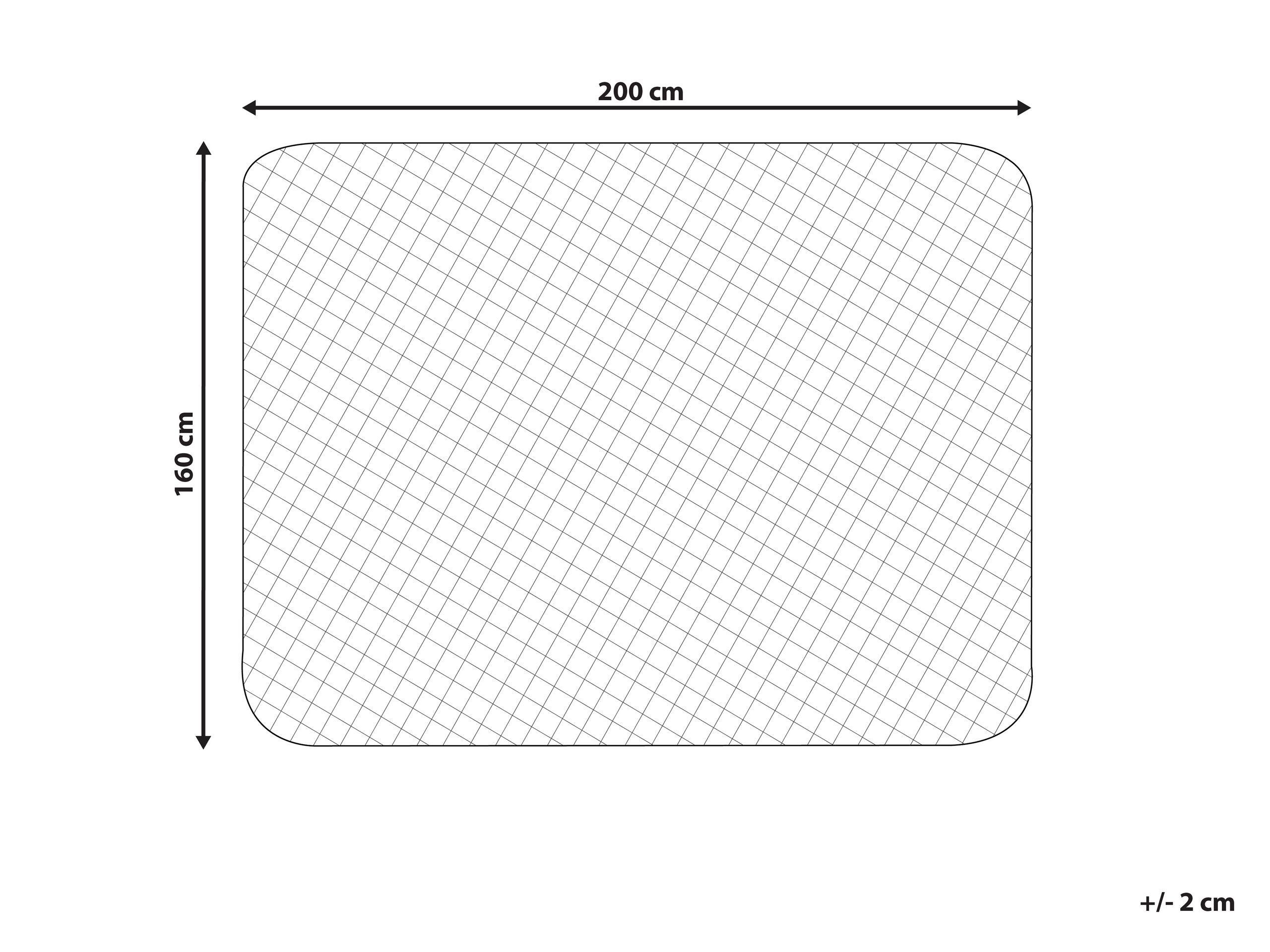 Beliani Matratzenschoner aus Japara Baumwolle ALMANZOR  