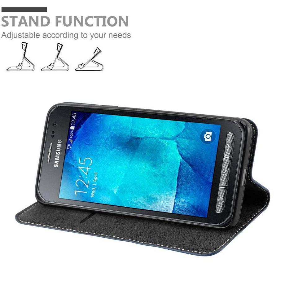 Cadorabo  Housse compatible avec Samsung Galaxy XCover 3 - Coque de protection avec fermeture magnétique, fonction de support et compartiment pour carte 