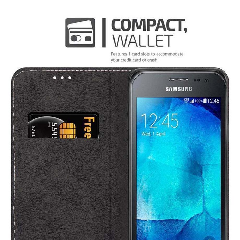 Cadorabo  Housse compatible avec Samsung Galaxy XCover 3 - Coque de protection avec fermeture magnétique, fonction de support et compartiment pour carte 