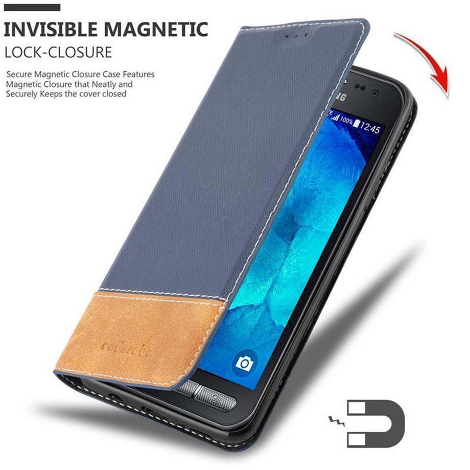 Cadorabo  Housse compatible avec Samsung Galaxy XCover 3 - Coque de protection avec fermeture magnétique, fonction de support et compartiment pour carte 