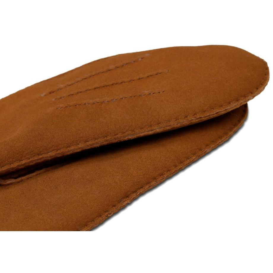 CASH-MERE.CH Lederfäustlinge mit Lammfell  