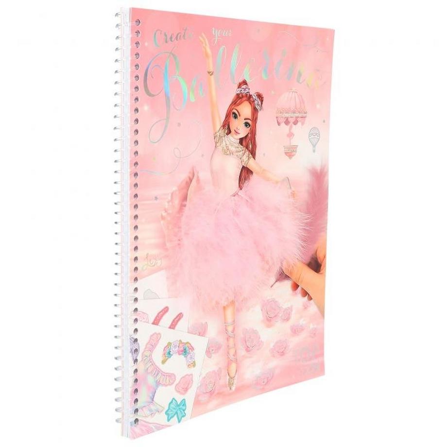 Depesche  Gestalte dein TOPModel-Malbuch mit Aufklebern BALLET 