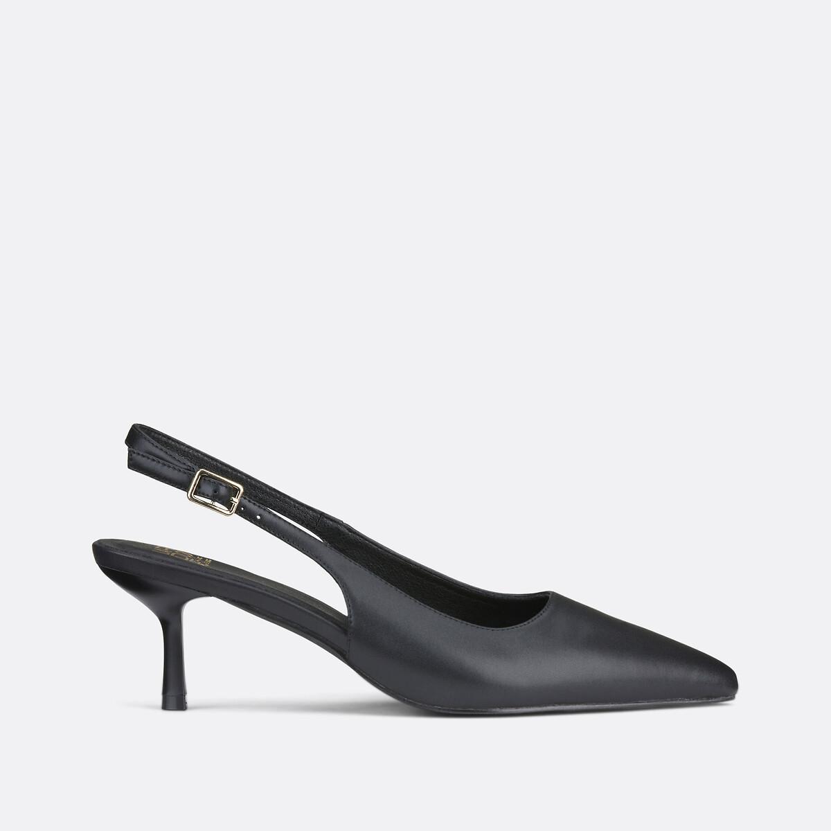 La Redoute Collections  Spitze Slingback-Pumps aus Leder 
