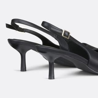 La Redoute Collections  Spitze Slingback-Pumps aus Leder 