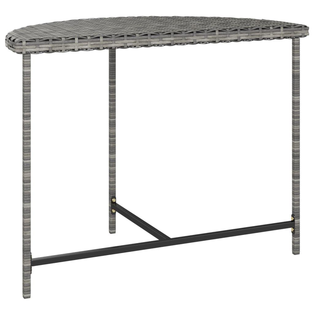 VidaXL Table de jardin rotin  