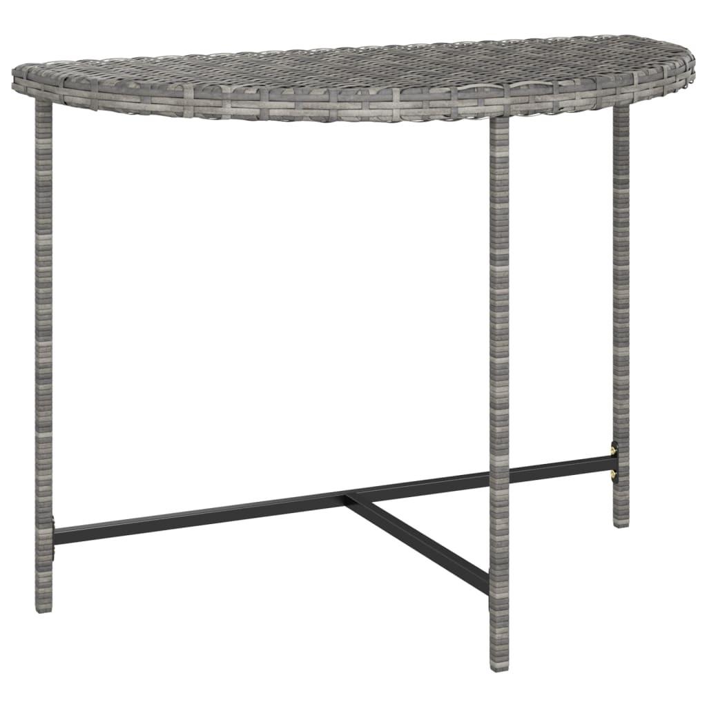 VidaXL Table de jardin rotin  