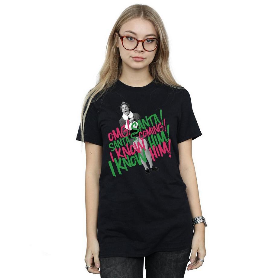 Elf T-shirt Santas Coming  