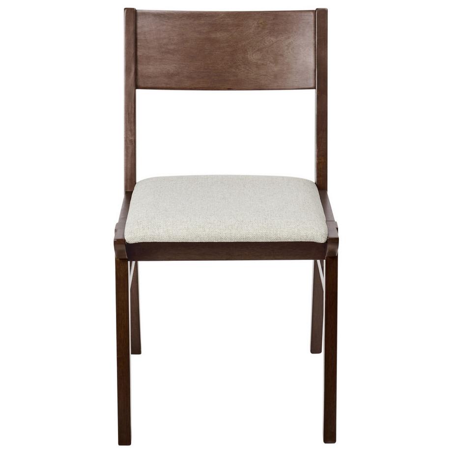 Beliani Lot de 2 chaises de salle à manger en Bois d'hévéa Traditionnel ENOLA  