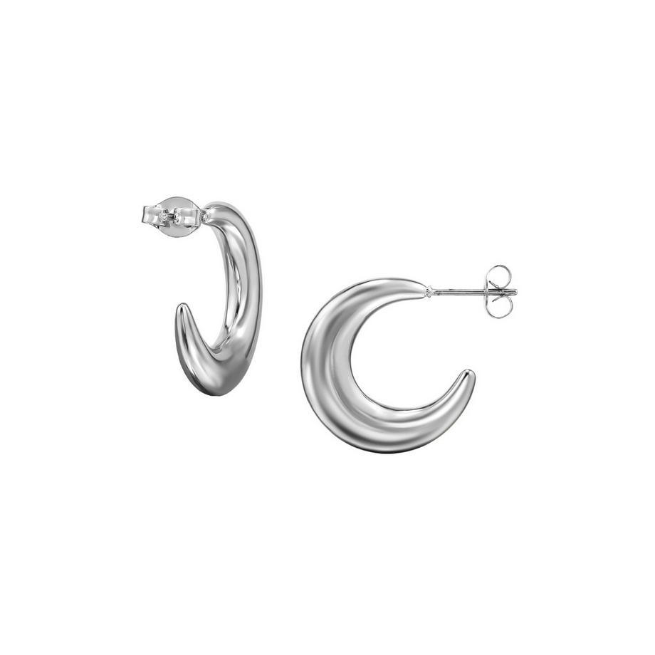 Maxte  Halbe Creolen/Ohrstecker aus Edelstahl 