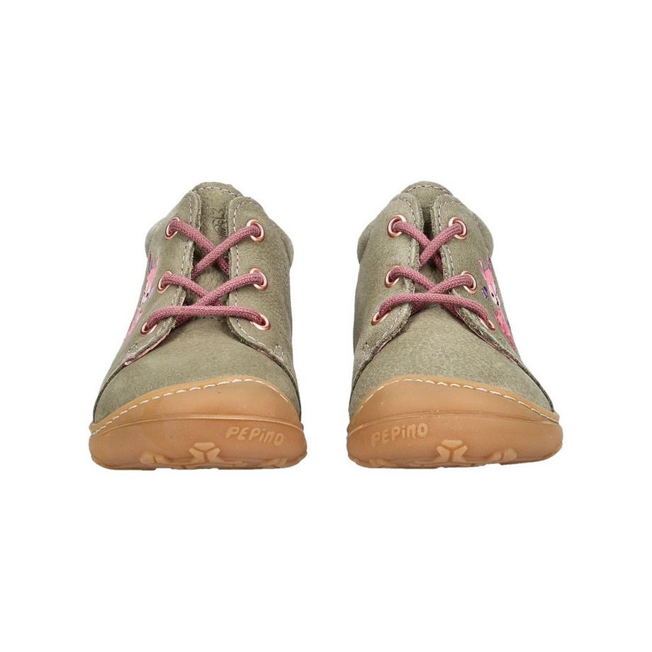 Pepino Schnürschuhe mit Reh-Stickerei  