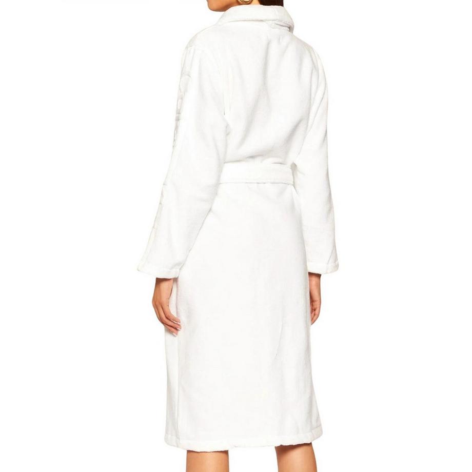 Calvin Klein Bademantel mit Schalkragen und Bindegürtel  
