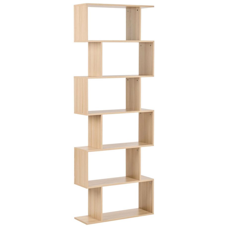 Bibliothèque 6 étagères en Panneau de particules Scandinave VALDOSA