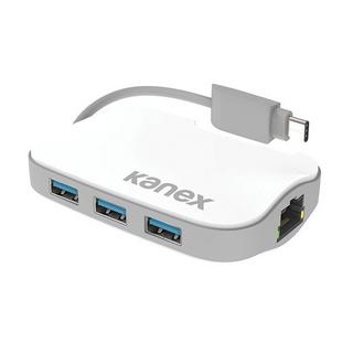 kanex  K181-3PX1E-WT Notebook-Dockingstation & Portreplikator USB 3.2 Gen 1 (3.1 Gen 1) Type-C Grau, Weiß 