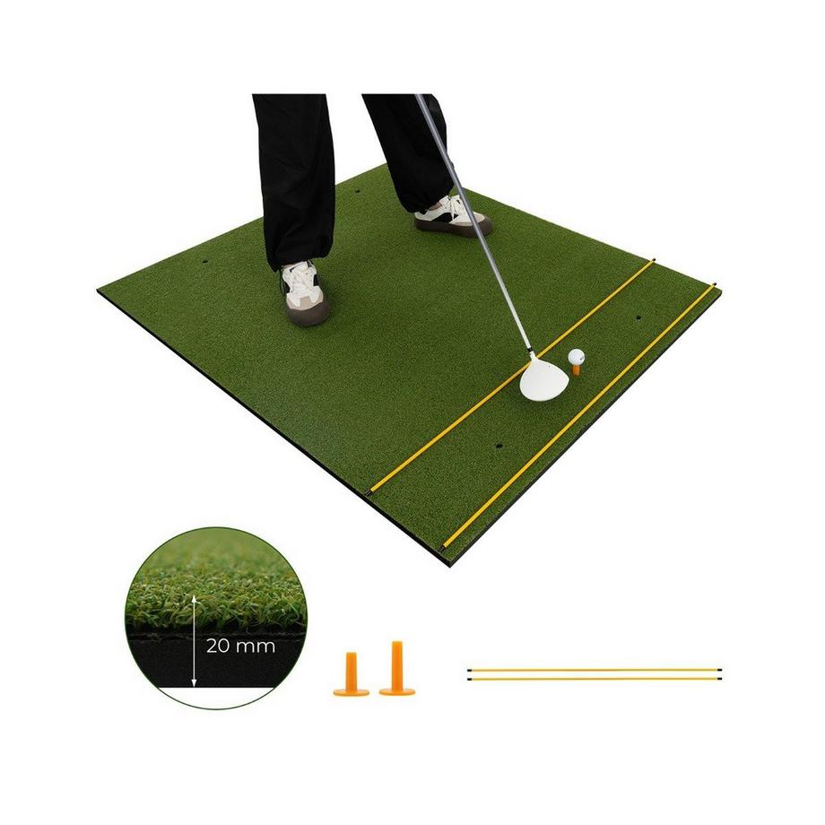 Northix  Tappetino da golf 3 in 1. Tappetino da golf di alta qualità con erba sintetica, 152 x 117 cm. 