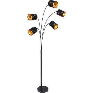 Lampadaire Bemmo métal noir 5xE14