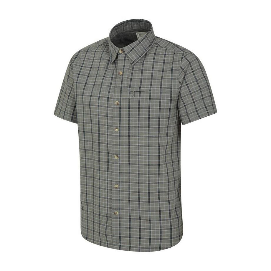 Mountain Warehouse Holiday Camicia a Quadri Maniche Corte  