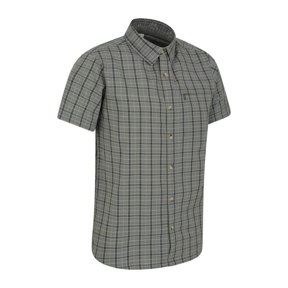 Mountain Warehouse Holiday Camicia a Quadri Maniche Corte  