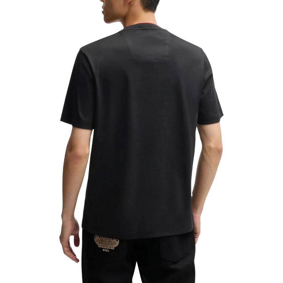 BOSS Maglietta Logo Ricamato Girocollo  