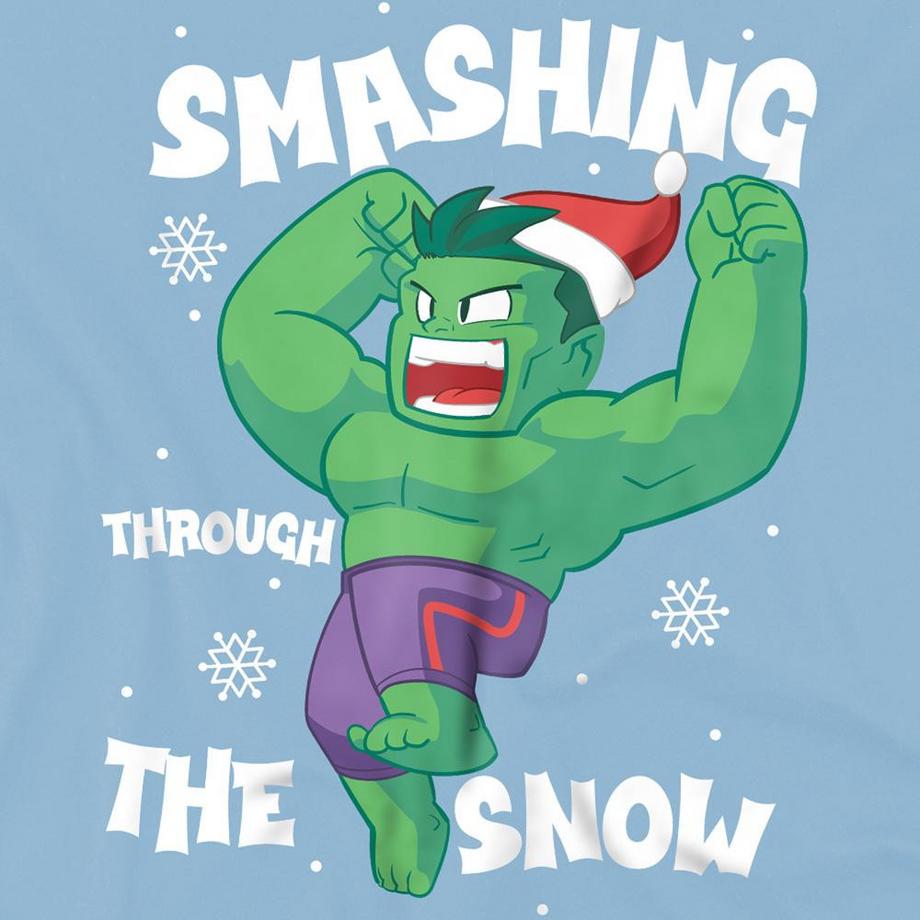 AVENGERS  Smashing Through The Snow Maglietta 