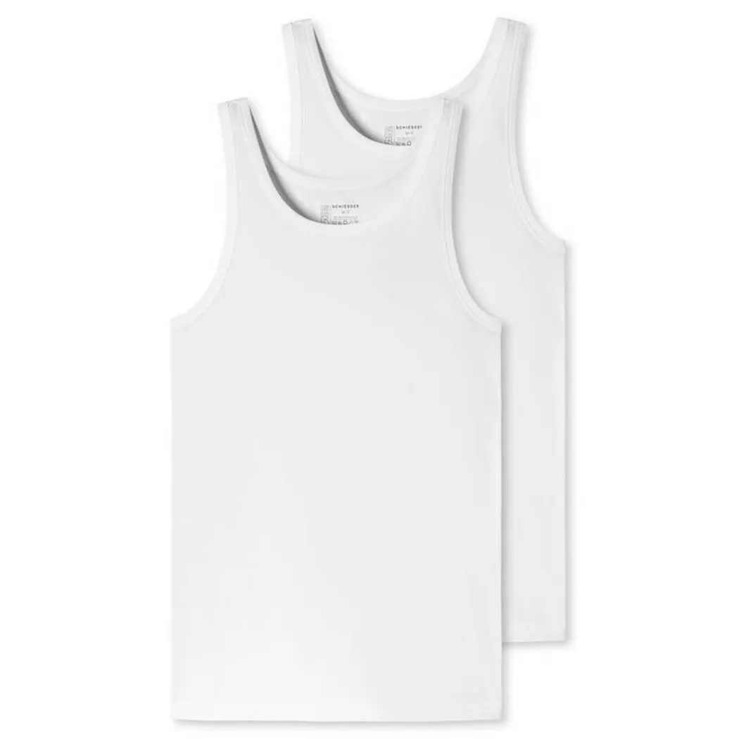 Unterhemden 2er-Pack Organic Cotton weiß – 95/5 8