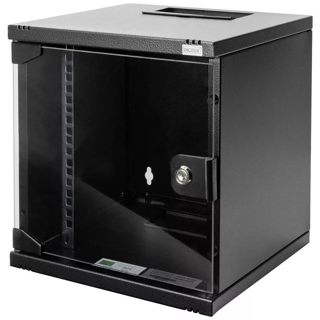 Digitus 254 mm (10") 6HE Wandgehäuse 330x312x300mm, Schwarz