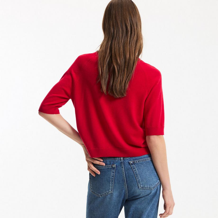 La Redoute Collections Rundhals Pullover 100% Wolle  