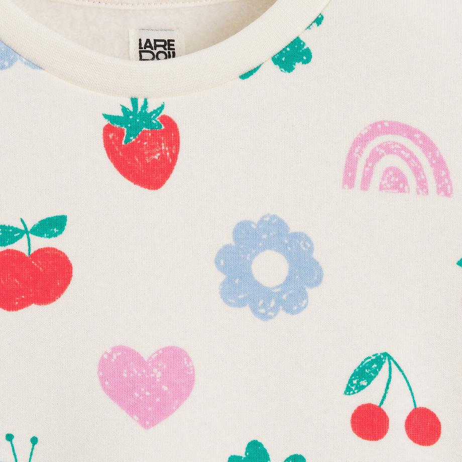 La Redoute Collections  Sweatshirt mit rundem Ausschnitt und Allover-Druck? 