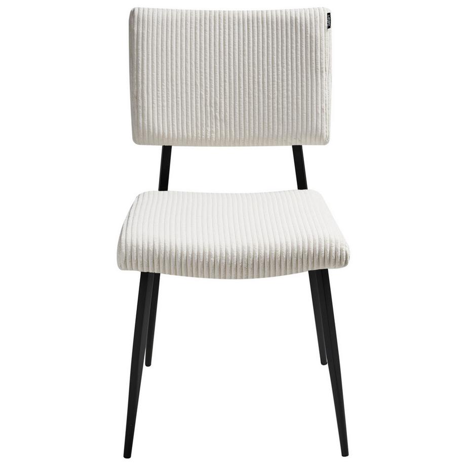 Beliani Esszimmerstuhl 2er Set aus Cord Retro STURGIS  