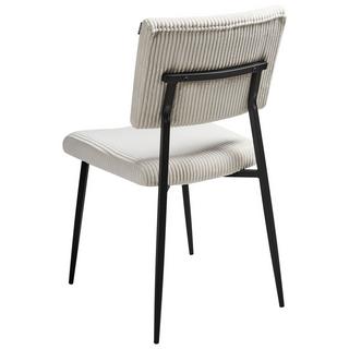 Beliani Lot de 2 chaises de salle à manger en Velours côtelé Rétro STURGIS  