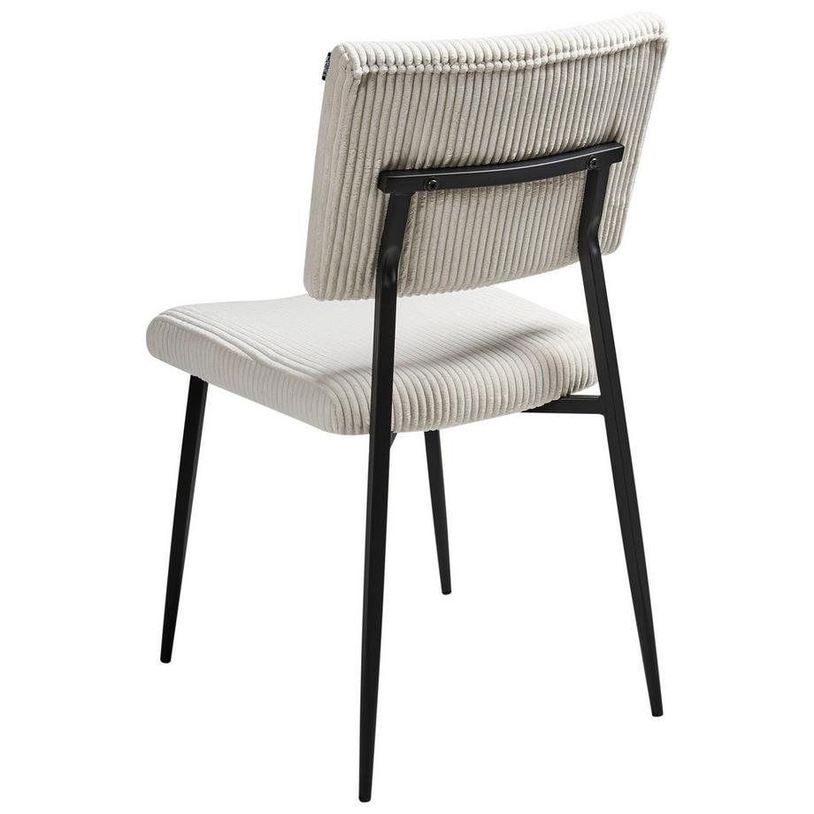 Beliani Esszimmerstuhl 2er Set aus Cord Retro STURGIS  