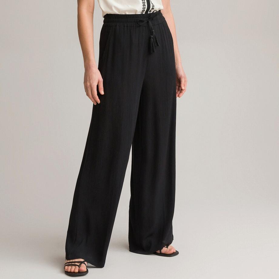 Pantalon large en crêpon