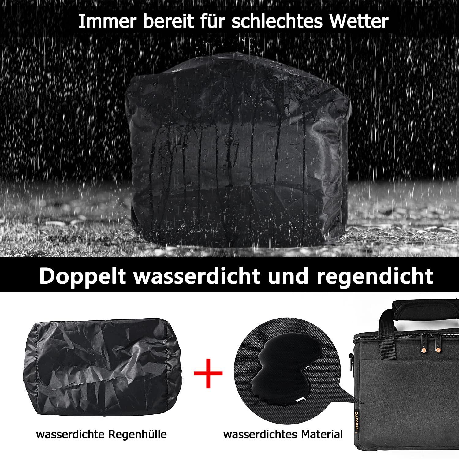 Only-bags.store  Kameratasche SLR Kameratasche SLR Fototasche für Spiegelreflexkameras Kompatibler Objektivblitz 