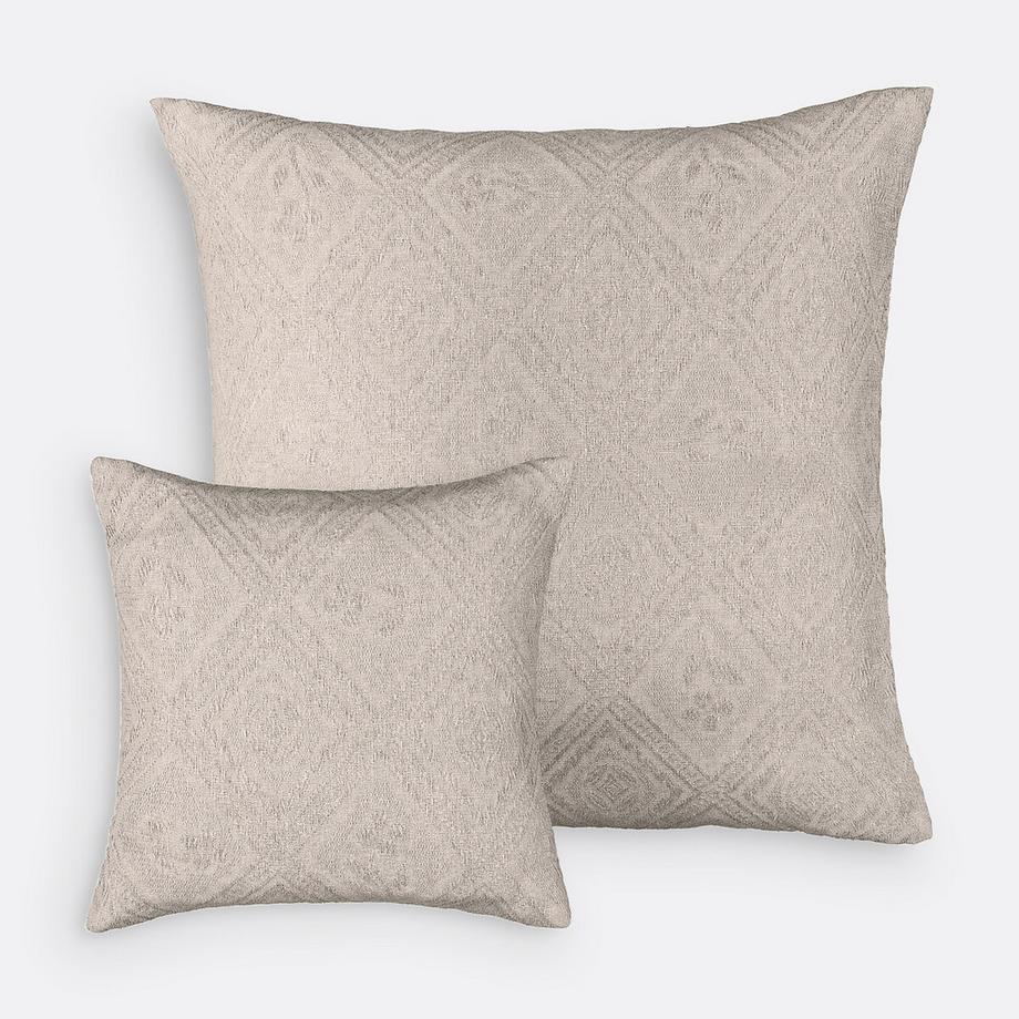 Housse de coussin coton jacquard