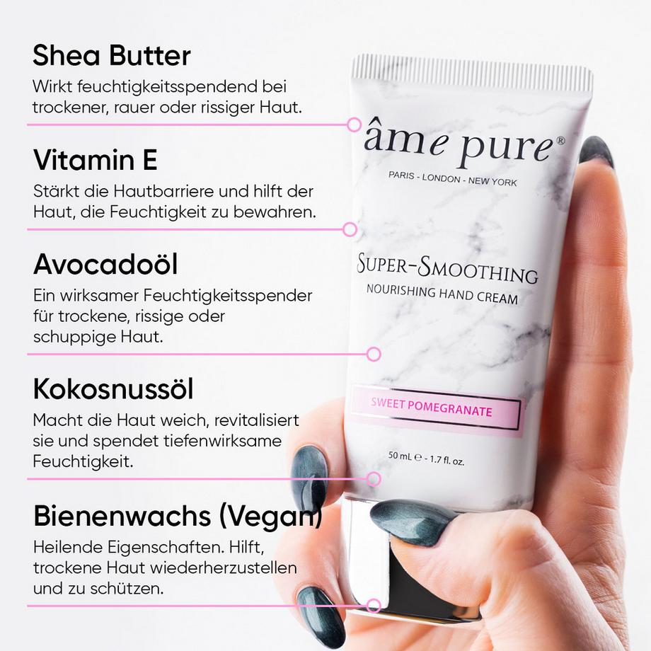 âme pure  Super-Smoothing Handcreme für trockene hände 