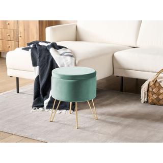 Beliani Pouf de rangement en Velours Moderne SILAS  