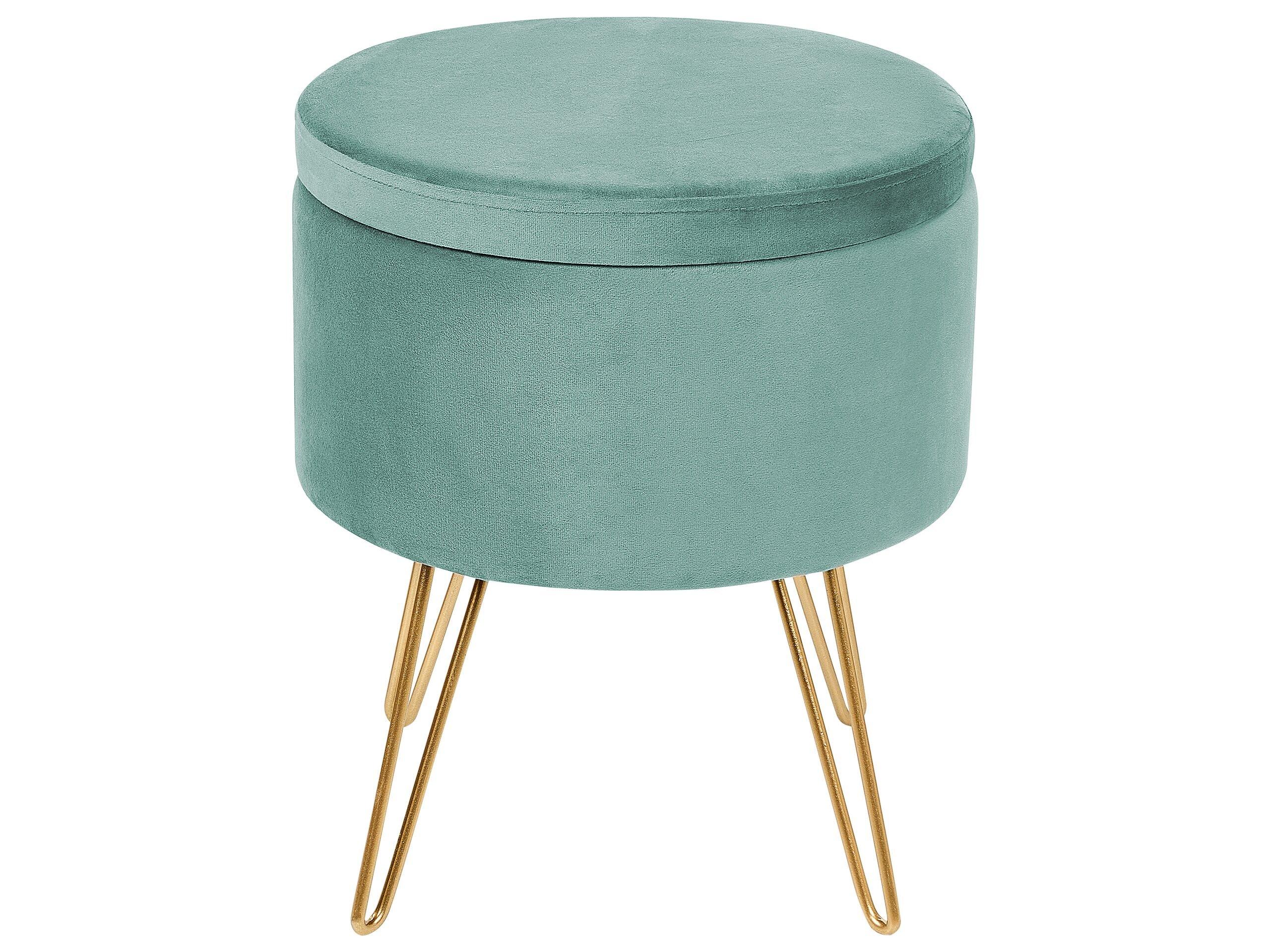 Beliani Pouf en Velours Moderne SILAS  