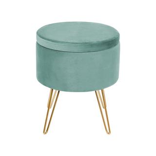 Beliani Pouf de rangement en Velours Moderne SILAS  