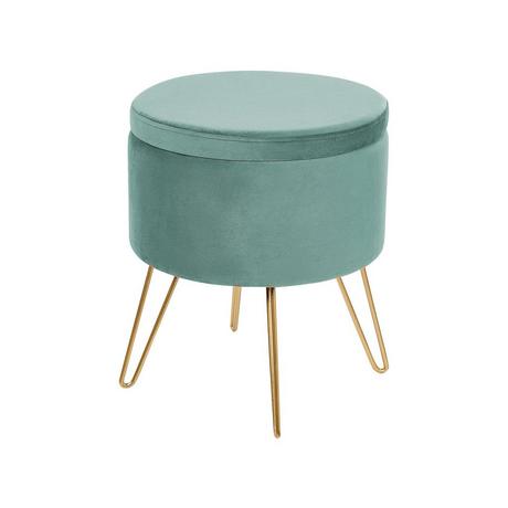 Beliani Pouf en Velours Moderne SILAS  