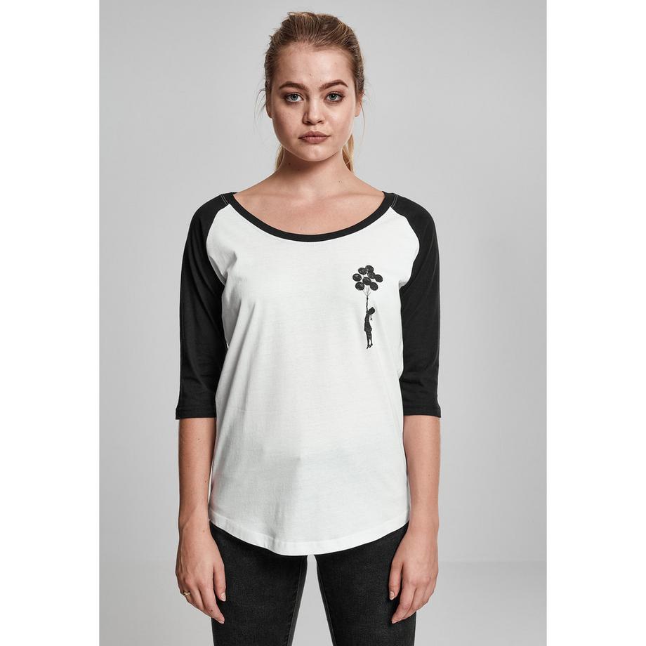 URBAN CLASSICS Banksy Girl with Balloon Raglan T-Shirt  