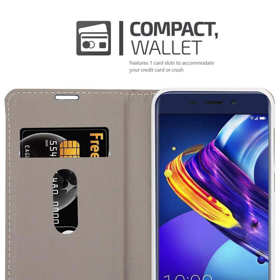 Cadorabo  Hülle für Honor 6C PRO Magnetverschluss, Kartenfach 
