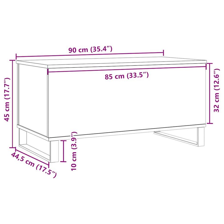 VidaXL Couchtisch holzwerkstoff  