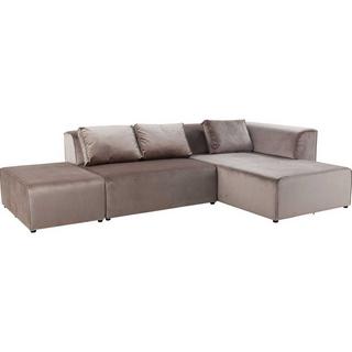 KARE Design Canapé Infinity Velvet Taupe droite  