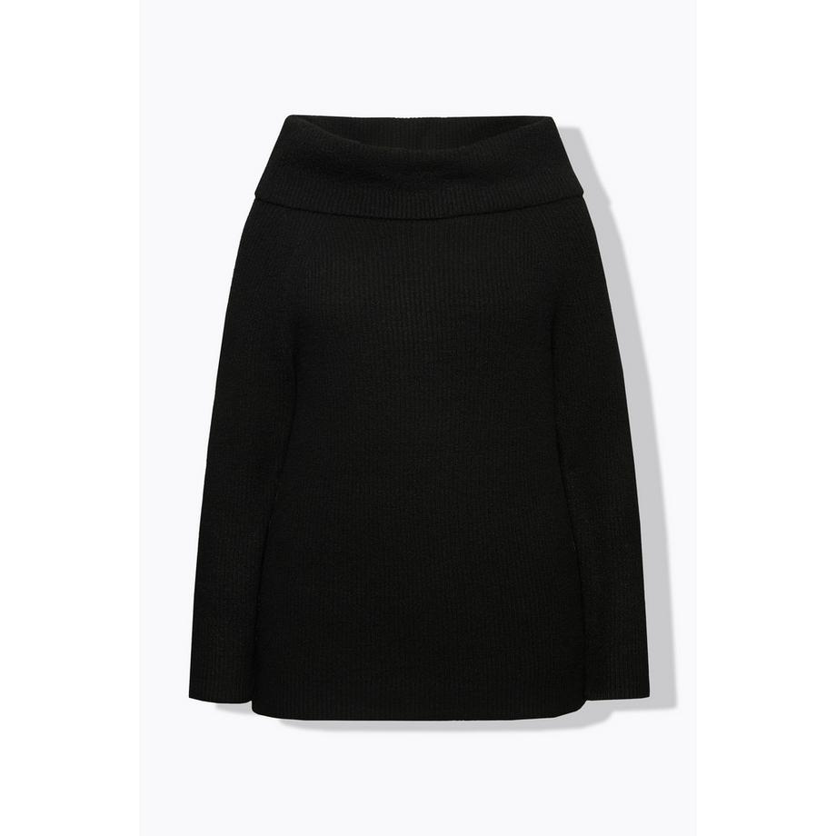 Ulla Popken Pullover Schulterausschnitt Langarm Feinstrick  