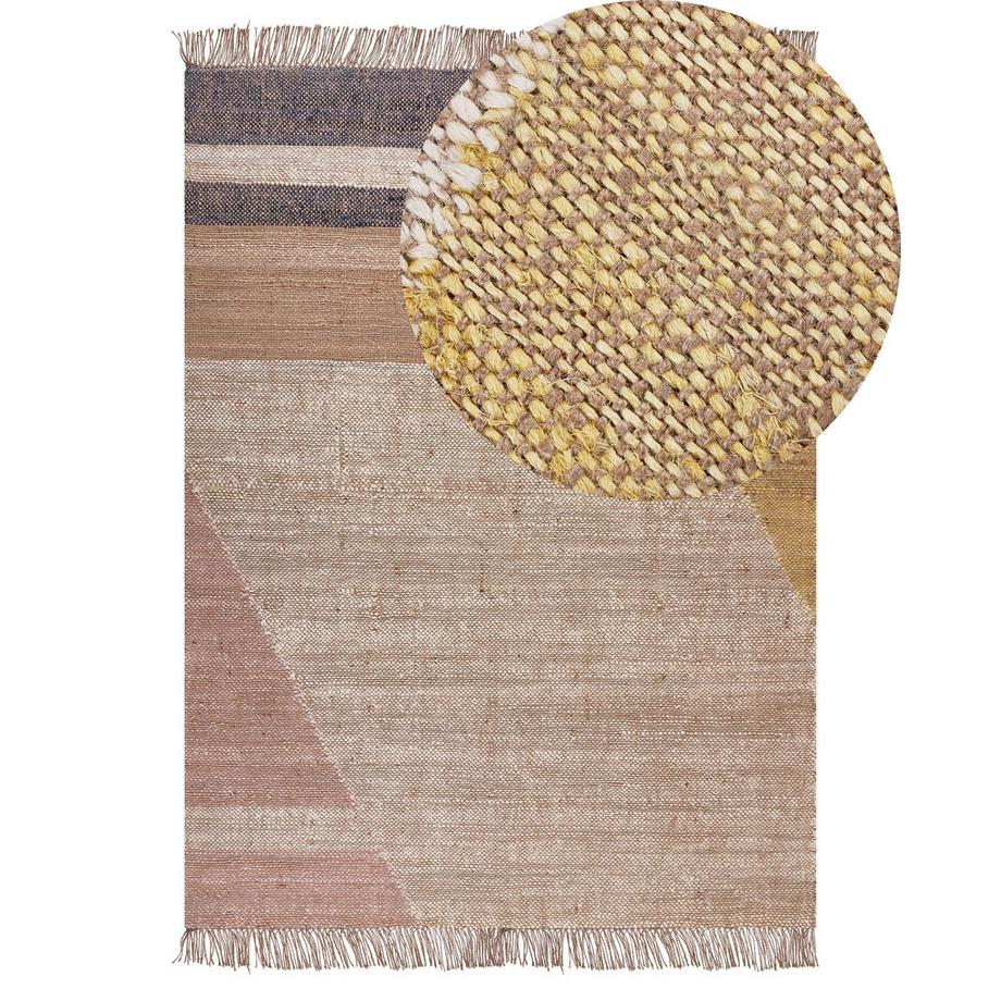 Beliani Teppich aus Jute  SAMLAR  